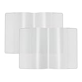 Impfpass Hülle Set - Schutzhülle transparent Impfausweis - Reißfeste Impfpasshülle - Impfpass Etui für die Impfbescheinigung für Kinder und Erwachsene (93 mm x 130 mm) (2er Set)