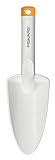 Fiskars Blumenkelle zum Ein- und Umpflanzen, Länge: 29,1 cm, Weiß/Orange, FiberComp/Hochwertiger Stahl, Light, 1027032