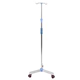 Iv Bag Stand, stabiler und robuster Iv Pole mit Rädern, einstellbar für häusliche Pflege Community Service Center Pflegeheime Maximale Haltbark