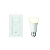 Philips Hue White E27 LED Wireless Dimming Kit, dimmbar, warmweißes Licht, steuerbar via App und Dimmschalter, kompatibel mit Amazon Alexa (Echo, Echo Dot)