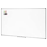 Amazon Basics Magnetisches Whiteboard mit Stiftablage und Aluminiumleisten, trocken abwischbar, 90 x 60 cm (B x H)