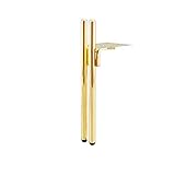 HNHYNSY Sofa-Beinschrank Badezimmer-Couchtisch-Metall-Steigerung Möbel Füße schwarzes Gold 4 Möbel-Stütze Beine (Color : 15cm Titanium)
