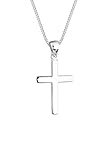 Elli Halskette Damen Kreuz Symbol Basic Religion in 925 Sterling Silb