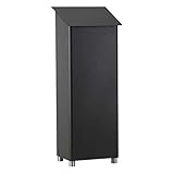 Heibi Standbriefkasten Gran SECURO 03 Stahl Graphitgrau 39x31x104,5