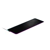 SteelSeries 63826 QcK Prism Cloth XL - Gaming Mauspad – 2 Zonen RGB-Beleuchtung – Größe XL (900mm x 300mm x 2mm)