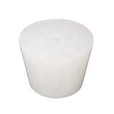 Ulapithi 2 Stücke Silikongummi-Stopper Gummistopfen versiegelte Flaschen Abdeckung Reagenzgläser Glaskolben Flaschenstöpsel - Weiß, verschiedene Reusab