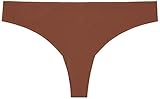 Savage X Fenty Damen Microfiber Thong Stringhöschen, Brown Sugar Nude, XL