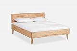 Massivholzbett Mads mit Kopfteil Bett Kernbuche geölt verschied. Größen DICO Schlafzimmer Doppelbett Einzelbett Bettgestell Holzbett robust Größe 160 x 200