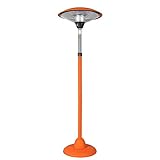 EIERFSKIOT infrarot heizstrahler heizstrahler terrasse elektrisch Terrassenheizer Schnellheizender energiesparender Regenschirm-Elektroheizer Vertikaler tragbarer elektrischer freistehender Wärmer(C