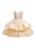 ZYBC Kinder Weihnachtskleid Mädchen Schneeflocke Druckkleid Kurzarm A-Linie Weihnachten Partykleid Festlich Festzug Hochzeit Brautjungfer Kleid Swing Abendkleid Vintage Knielang Festk