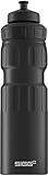 SIGG WMB Sports Black Touch Sport Trinkflasche (0.75 L), schadstofffreie und auslaufsichere Trinkflasche, federleichte Trink