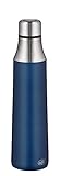 alfi Thermosflasche City Bottle blau 700ml, Edelstahl Trinkflasche 100% dicht auch bei Kohlensäure, 5527.259.070 Isolierflasche 12 Stunden heiß, 24 Stunden kalt, Wasserflasche BPA-F