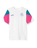 Puma Mann Manchester City Saison 2021/22, Spielausrüstung, Trikot White-Ocean Depths, XXL