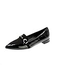 NACRÈE Damen-Mokassin Schwarz 521T109, Schwarz , 38