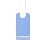 Ortones | Wasserdichte Lätzchen für Erwachsene | Für ältere Menschen | Wiederverwendbar 100% PU | Widerstandsfähig und Feuerfest | 89 cm lang x 42 cm breit | Farbe Blau | Preis pro Stück