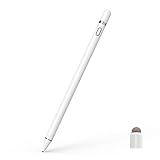 CiSiRUN Stylus Stift,Kompatibel mit Apple Stift Touchscreen Stift Kapazitive wiederaufladbare Stifte mit 1,5 mm ultrafeinen Spitzen Kompatibel mit iPads/Tablets/iPhones/Samsung/Lenovo mit Zwei Kapp