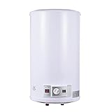 50 Liter 2000W Elektro Warmwasserspeicher, Elektrospeicher Warmwasserspeicher Boiler, Smart Control Wandhängender Boiler mit LED-Temperaturanzeige, Max: 75°C, IPX4 Wasserdicht, [Energieklasse B]