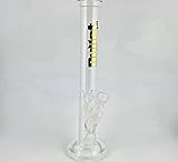 Exklusiver Glas Bong Glasbong Eisbong - Groß 42cm, Durchmesser Ø50mm, Chillum Ø29,2mm- sehr stabile Basis! + GESCHENKE!!