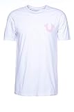 True Religion Herren T-Shirt Crew Neck Horseshoe Rosa M