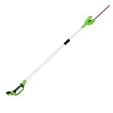 Greenworks Akku Langstiel-Heckenschere G24PH51 (Li-Ion 24V 51cm Schwertlänge 18mm Schnittstärke 200cm langer teilbarer Schaft ohne Akku und Ladegerät)