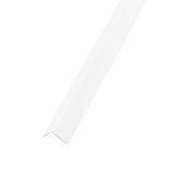 DQ-PP WINKELPROFIL | 10x10mm | 5m (5x 1m) | Farbe: Weiss | Material: PVC | Kunststoff Winkelleiste | Außenecke Kantenschutz Wand L Profil Eckprofil Kunststoffwink