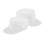 sharprepublic 2er Pack Chef Kochmütze Schirmmütze Bistrohut Cooking Restaurant Küchenmütze für Restaurant Kochen BBQ