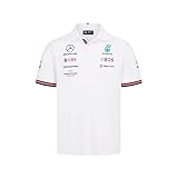 MERCEDES AMG PETRONAS Formula One Team - Offizielle Formel 1 Merchandise Kollektion - 2022 Team Polo - Weiß - Herren - XXL