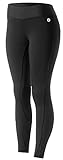 Horze Damen Active Winter Vollsitzstrumpfhose - Silikon Grip, Damen, schwarz, 24