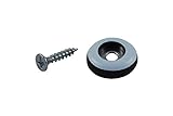 GLEITGUT 24 x Teflongleiter zum Schrauben rund 19 mm PTFE Möbelgleiter 5 mm stark Stuhg