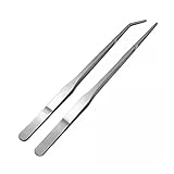 Balacoo 2 Stücke Haustier Fütterung Pinzette Reptil Fütterungszangen Edelstahl Pinzette Langen Griff Federwerkzeuge Terrarium Litter Putzer Clip für Aquarien Eidechse Schlange Geck