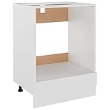 vidaXL Herdumbauschrank Küchenschrank Ofenschrank Backofenschrank Herdschrank Küchenzeile Küchenmöbel Backofen Weiß 60x46x81,5cm Spanp