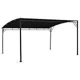Beyamis Sonnenschutz Garten mit Gestell, 4 x 3 x 2,55 m Sonnenschutz Garten Anthrazit UV50+ & wasserabweisend Partyzelt für G