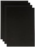 folia 23590 - Moosgummi, 5 Bögen, 2 mm, ca. 29 x 40 cm, schwarz - ideal für vielfältige Bastelarb