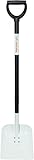 Fiskars Schaufel, Breite: 24 cm, Länge: 123 cm, Stahl-Blatt/Aluminium-Stiel, Schwarz/Weiß, Light, 1019602
