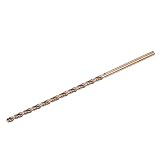 sourcing map M35 Hochgeschwindigkeitsstahl, Parabolflötenbohrer, 3 mm Bohrdurchmesser, 100 mm Länge, Goldoxid-Kobaltstahl, R