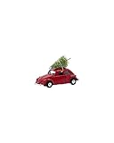 House Doctor 208251304 Dekoration, Mini Xmas car, Rot, l: 8.5
