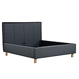 Bed Box Polsterbettrahmen Bremen mit hohem Kopfteil 180x200