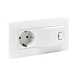 Ns-Base Steckdose 2P+T+USB A 1A/5V Blan (Legrand 864123)