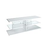 Vicco Lowboard TV-Board Fernsehschrank 120cm Lara weiß TV-Schrank Wohnwand Reg