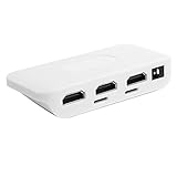 Mxzzand für Doppelmonitore Doppelmonitore HDMI-Schalter 1: 2-Ausgang Splitter Hub Aluminium Kompatibel mit HDTV, PS4, Xbox One, Apple TV,