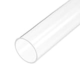 sourcing map Transparentes starres Acrylrohr, 105 mm Innendurchmesser x 110 mm Außendurchmesser x 305 mm R