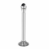DUHFQ Bodenstehender Aschenbecher, Edelstahl Vertikaler Zigarettenkippenpfosten Winddichter Zigarettenkippen-Sammler, für Mall Outdoor (Color : Black, Size : 30x106cm) (Silver 30x106cm)