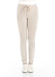 Cross Jeans Damen Jeggings Janelle - Slim Fit - Beige XS S M L XL 98% Baumwolle Jogger, Größe:S, Farbvariante:Beige (011)