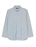 Tommy Hilfiger Herren Natural Soft ON END Shirt Hemd, Sea Steel/Iron Grey, XL