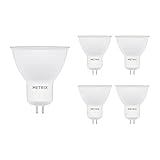 Metrix GU5.3 LED 240 Lumen Warmweiß Energiesparlampe AC 220-240 V, 3W LED Leuchtmittel, 3000 Kelvin ersetzt 30W Halogenlampen, 120 Grad Abstrahlwinkel Glühbirnen, 5 Stück