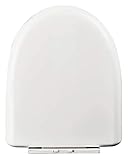 JINQIANSHANGMAO Haushalt U- förmige Toilette Sitzharz Gepolsterte WC-Sitz, Holz Toilettensitz Universal WC Sitzplatz Square WC- Sitz Streifen WC- Sitz Runde WC- Sitz WC-Sitz M