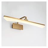 LDWHJXJFG MSXBMSY-LED. Spiegel Vordere Licht Badezimmer Badezimmer Spiegel Spiegel Schrank Makeup Light Retro Kupferfarbe Einfache Moderne Lampe 12 W-DREI Farb