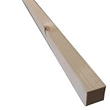 Natürliche Holzleisten zum Basteln, Holz Vierkantstäbe 10er Pack Holzleisten Wandleiste Holz - unbehandeltes Holz, DIY Projekte, Holzarbeit (B/H/L 22mm x 22mm x 895mm)