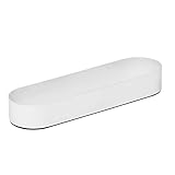 Dekoschale Beton - Schale für Schlüssel, Schmuck - Deko Tablett, Teller - Ablage für Tablet Stift, Weiß - 21 x 5,5 x 3