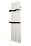 Finesa Badheizkörper-Handtuchwärmer-Elektrischer,Wärmeabgabe 400-750 W,Termostat,Handtuchtrockner,Handtuchhalter (1000x404, Weiß)***** 5 Jahre GARANTIE *****